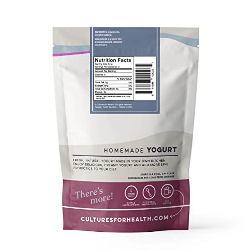 Cultures For Health Matsoni Yogurt Starter Culture | Make Your Own Yogurt At Home In 2 Days Or Less | Versatile Creamy Yogurt Full Of Probiotics | Gluten Free, Non-GMO