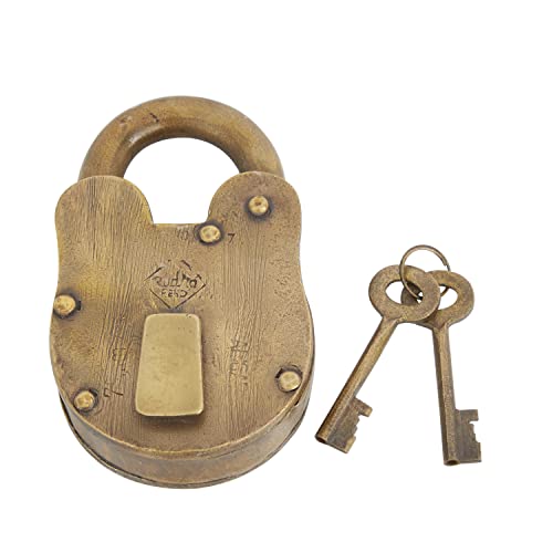 Deco 79 Metal Lock And Key, 3" x 5" x