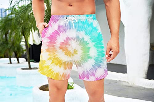 Men's Flag Swim Trunks Summer Board Shorts Quick-Dry Beach Shorts Drawstring Swimsuit3