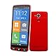 Melefon 4G seniorenhandy, 5,5 Zoll, große Icons, Android Handy mit 2400mAh Akku Unterstützung Bluetooth, GPS, FM Radio,APP, WiFi (Rot)