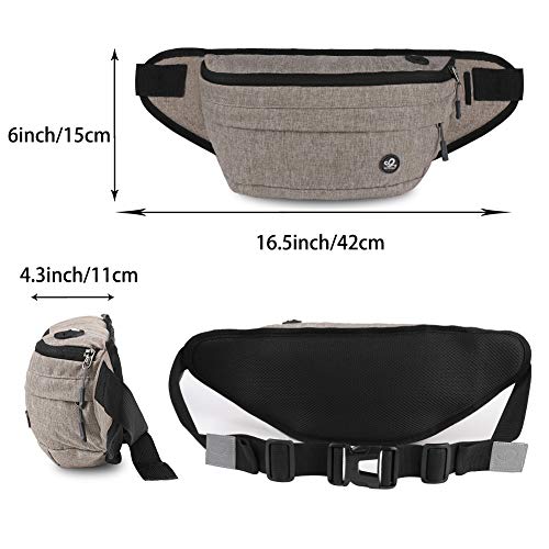 image for WATERFLY Fanny Pack for Men Women Water Resistant Large Hiking Waist B