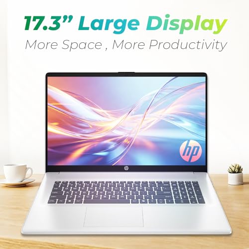Image of HP 17.3 Inch Business Laptop Computer • 2026 Edition • AMD Ryzen 5 7430U • 16GB RAM • 512GB SSD • Full HD Display • Windows 11 • Wi-Fi 6 • Large Screen for Home • Office & Study