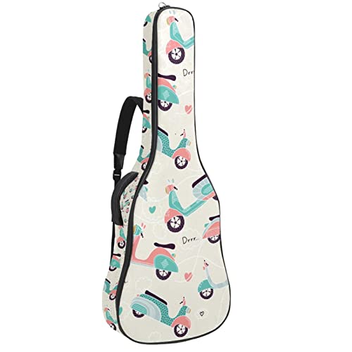 Sac à dos guitare acoustique étanche rembourré épais 42.9 pouces