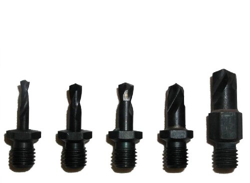 Drill Bits Short Length Threaded Shank, Stub Series Drill Bit Set 4 Tight Fit Tools 00134 #TOP1