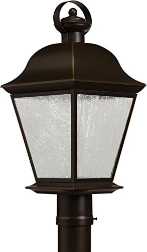 Miniatura 3 de Kichler Mount Vernon - Luz LED para poste de 19.5 pulgadas para exteriores con cristal transparente sembrado en bronce Olde Bronze