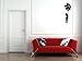 Yadda-Yadda Design Co. Flying Balloon Girl - Wall Vinyl Decal (SMALL 11" w x 30" h) (BLACK)