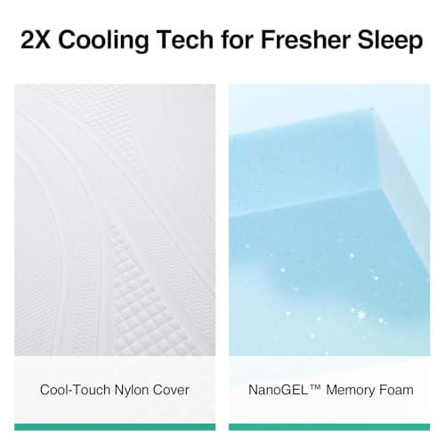 Image of Novilla Bliss Cooling Twin Mattress 10 Inch, Gel-Infused Memory Foam Mattress Twin Size in a Box with Cool-Touch Nylon Cover, Motion Isolation & Ergonomic Support with CertiPUR-US Certified Foam