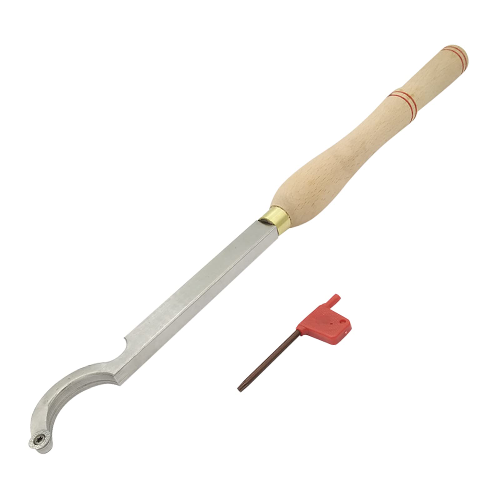 Utensile Per Tornitura Del Legno, Sgorbie Per Legno Utensili Da Tornio Con Inserto in Carburo, Creare Curve E Insenature E Tagliare Linee, Per Hobbisti, Fai Da Te E Falegnami,Large bend