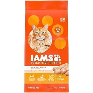 IAMS PROACTIVE HEALTH Adult Healthy Dry Cat Food with Chicken Cat Kibble, 7 lb. Bag