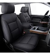 Coprisedile In Pelle Per Chevy Silverado 2014-2018 - Cabina Equipaggio, Impermeabile