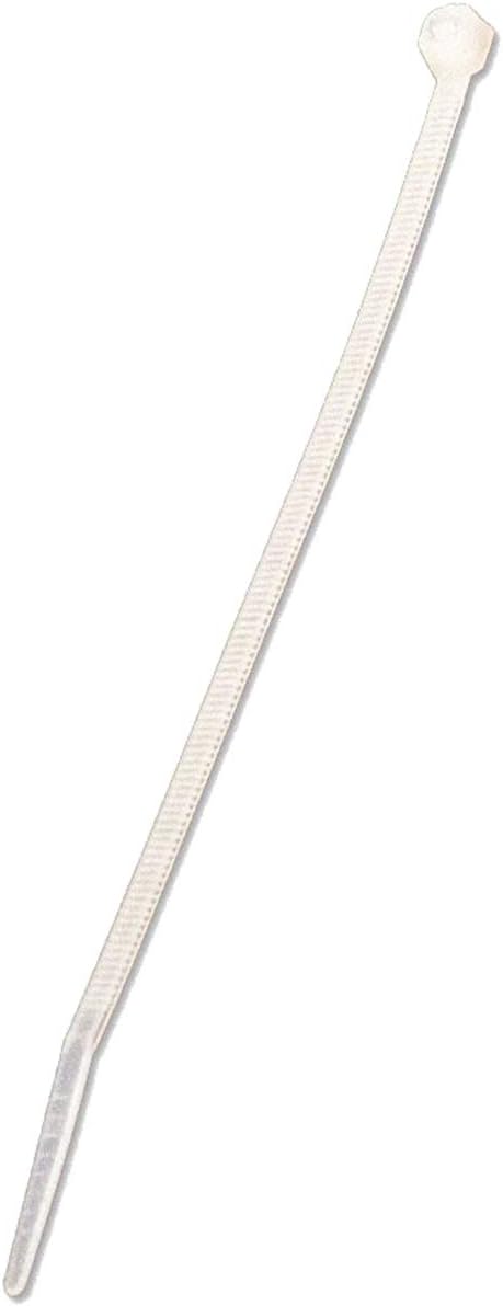 NavePoint 10 Inch Nylon Cable Wire Zip Tie 50 lbs - Natural White 1000 Pack Lot Pcs Qty