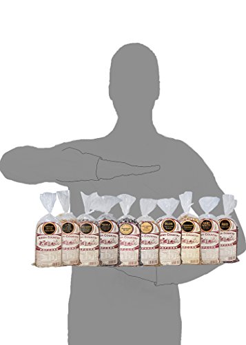 Amish Country Popcorn - 10 (1 Lb Bag) Variety Gift Set Bundle (Red, Blue, Medium White, Midnight Blue, Purple, Ladyfinger, Baby White, Rainbow, Medium Yellow, And Mushroom) #TOP6