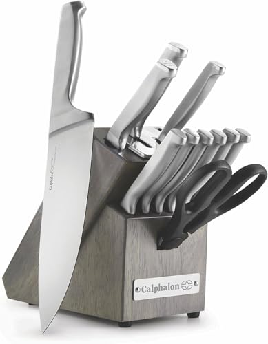 Best Select By Calphalon 12 Piece 7 Calphalon 2017943 Stainless Steel 12 Piece Cutlery Block Set