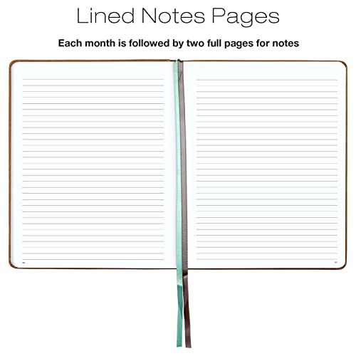 2023 Planner: Extra Thick Paper 8"X10" Resolute Planner With, 14 Months (November 2022 Through December 2023) Weekly Calendar/Weekly Planner Organizer With 5"X8" Journal (Brown) #TOP5