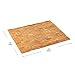 Mind Reader Bath Mat, Shower Mat, Bathtub Mat, Bathroom Accessory, Wood, Rayon from Bamboo, 23.5