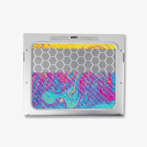 Image of MightySkins Carbon Fiber Skin Compatible With Alienware X14 R2 (2023) Full Wrap Kit - Paint Currents | Protective Durable Textured Carbon Fiber Finish | Easy To Apply & Change Styles | Made in the USA