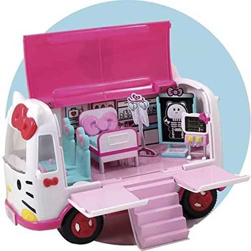 Simba - Hello Kitty - Playset de Secours - 1 Ambulance + 1 Hélico + 6 Figurines + Nombreux Accessoires Médicaux - 253246001