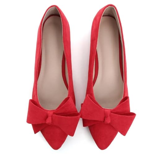 Image of Stunner Womens Flats Fashion Pointed Toe Bowknot Ballet Flats Cute Slip On Dress Flats Comfortable Party Wedding Flats2