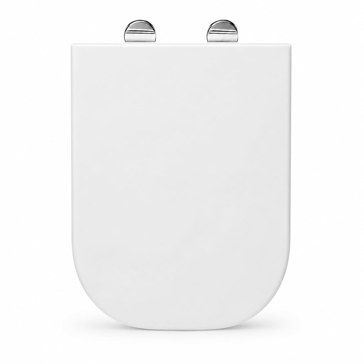 Wajha White 18 Inch Universal Mdf Wooden Toilet Seat, Novelty Bathroom Wc Loo Seat With Easy Fit Fittings For Standard Toilets (White)