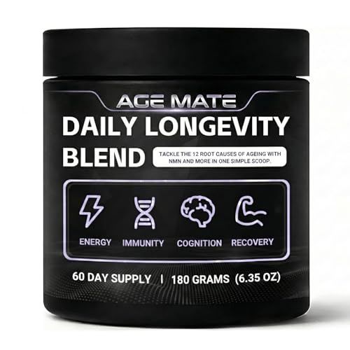 age mate Daily Longevity Blend Sugar Free Prebiotic Fiber Supports Energy Levels (1pcs)