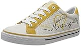 Nicht wasserdicht MUSTANG Jungen Mädchen 5056-305 Sneaker, Elfenbein (Ice/Gelb 264), 32 EU