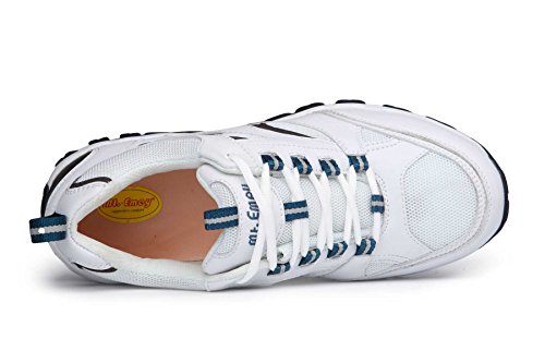 Mt. Emey 9708 Men's Extrem-Light Athletic Walking Shoes - White 12-9E2