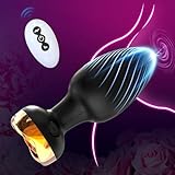 Plug-Anàl-Plug-Anàlès,con Vibración-Mando Distancia-Ṿibradóradòr Hombre-Juguetês-eróticos-para-Parejà-Sexuàles-Juêgos-Sexuàles de-Pàrejas-Adultos-Masculino Carga USB