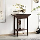 Table d'autel classique avec gravures : Conçue dans un style chinois traditionnel, cette table d'autel présente de magnifiques gravures aux significations de bon augure, apportant bénédictions et chaleur lors des prières ou de la méditation.