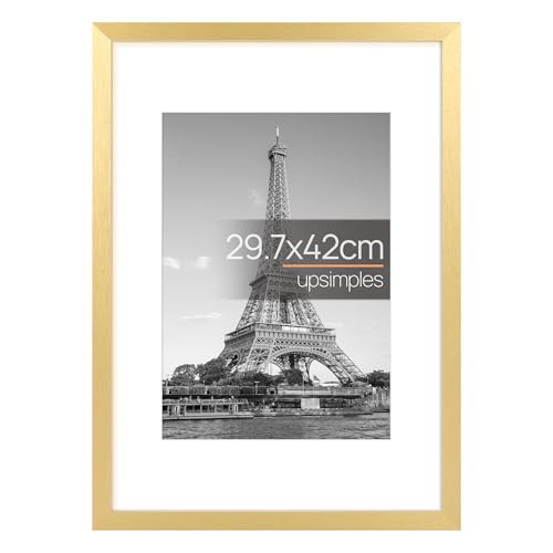 upsimples 額縁 軽量 A3 壁掛け ポスターフレーム