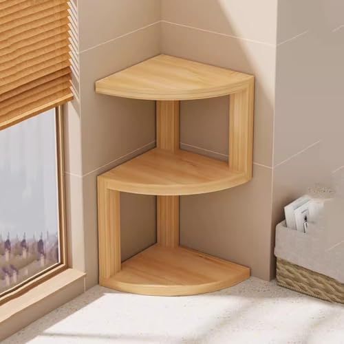 Estantería de esquina para escritorio: organiza espacios pequeños con madera