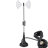 Antena de funda de plástico negro con una frecuencia de 433MHZ.