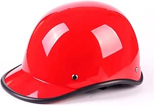 Vintage Style Open Face Motorcycle Half Helmet – DOT Approved, With Sun Visor & Quick Release