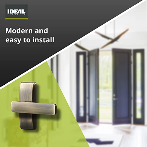 Ideal Security Door Lever With Deadbolt Lock For Storm And Screen Doors (4-Piece Set) #TOP4