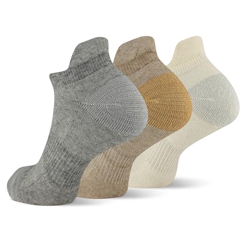 Merrell Unisex-Adult Wool Everyday Hiking Low Cut Socks - 3 Pairs - Cushioned Moisture Wicking2
