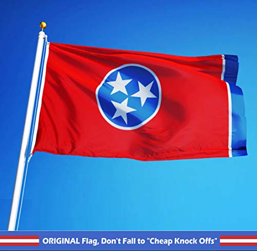 Winbee Tennessee State Flag 3X5 Ft With Embroidered Stars, Long Lasting Nylon With, Brass Grommets And Uv Protected, 3 By 5 Usa Tennessee Flag By Winbee #TOP6