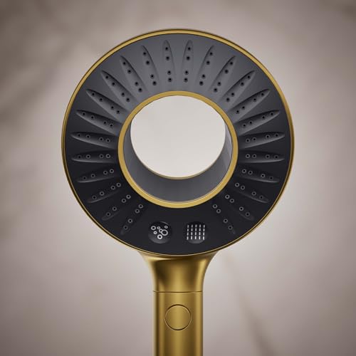 KOHLER K-28681-Y-2MB SpaViva Two-Function Handheld Showerhead, Round High Pressure Shower Head, Compatible with SpaViva Cleansing Device, 2.5 GPM, Vibrant Brushed Moderne Brass - image 4