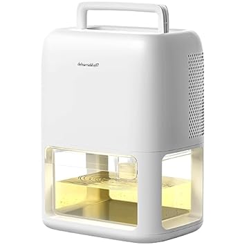 OMISOON Deumidificatore Casa 1800 ml, Semiconduttore Doppio, Muffa e Umidità Silenzioso Deumidificatori, Autospegnimento, Portatile,2 Modalità, Camera, Bagno