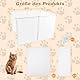 Lonepetu DIY Katzentoilette Spritzschutz,6 Stück Spritzschutz für Offene Katzentoilette Faltbar Pee Shields Katze zum Wand Schützen,Leicht zu Reinigen, Einfach zu Montieren(Weiß)