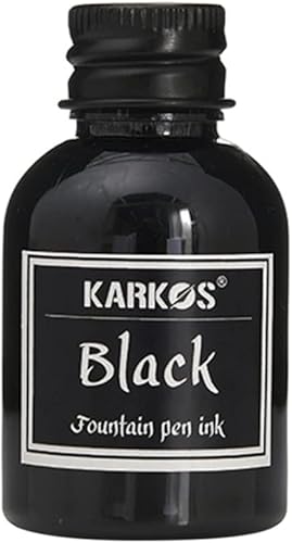 Tinta embotellada para plumas estilográficas, color negro brillante, tinta de caligrafía de 1.0 fl oz, escritura artística, dibujo, pintura, tinta