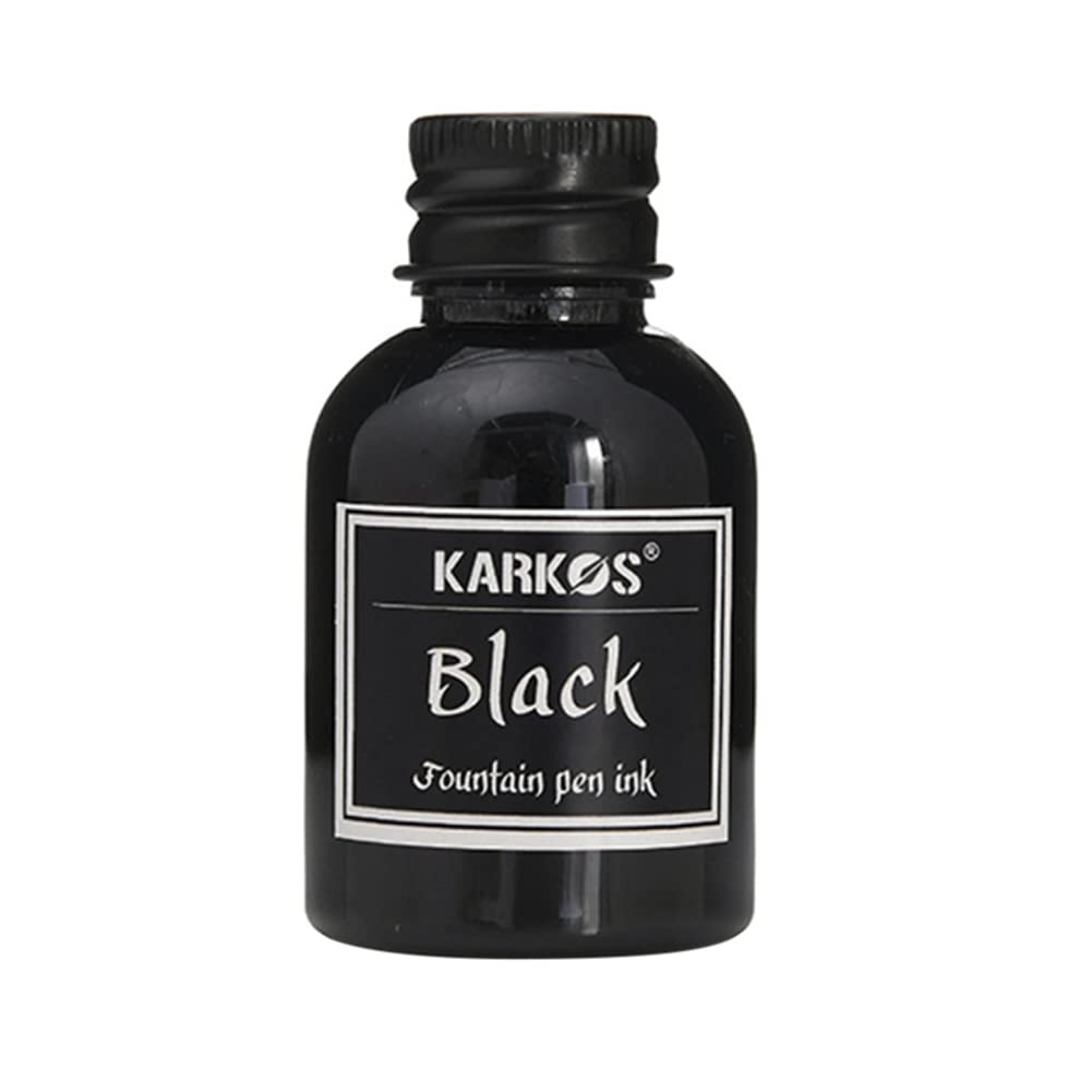 Encre en bouteille pour stylos plume, noir brillant, 30 ml, encre de calligraphie, art, écriture, dessin, peinture, graffiti, stylos plumes, bouteilles d'encre pour fournitures scolaires et de bureau