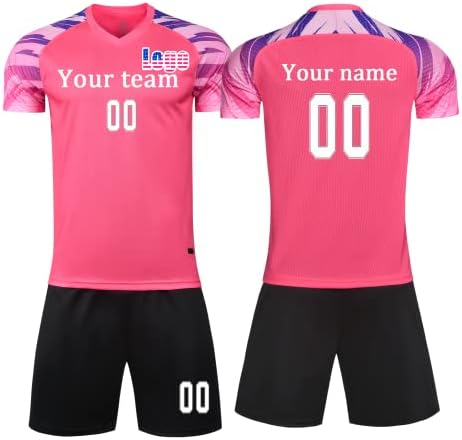 Custom Volleyball Shirts for Womem/Men/Boys/Girls Volleyball Jersey Personalized with Name Team Number Logo Pink