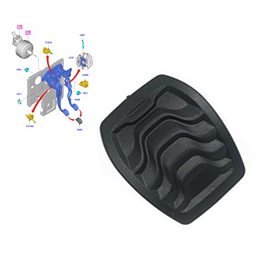 Protection en caoutchouc pour pédale de frein et d'embrayage pour Transit Custom 2012 et 1826229 Cover