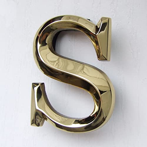 Monogram Letter S Door Knocker - Brass #TOP5