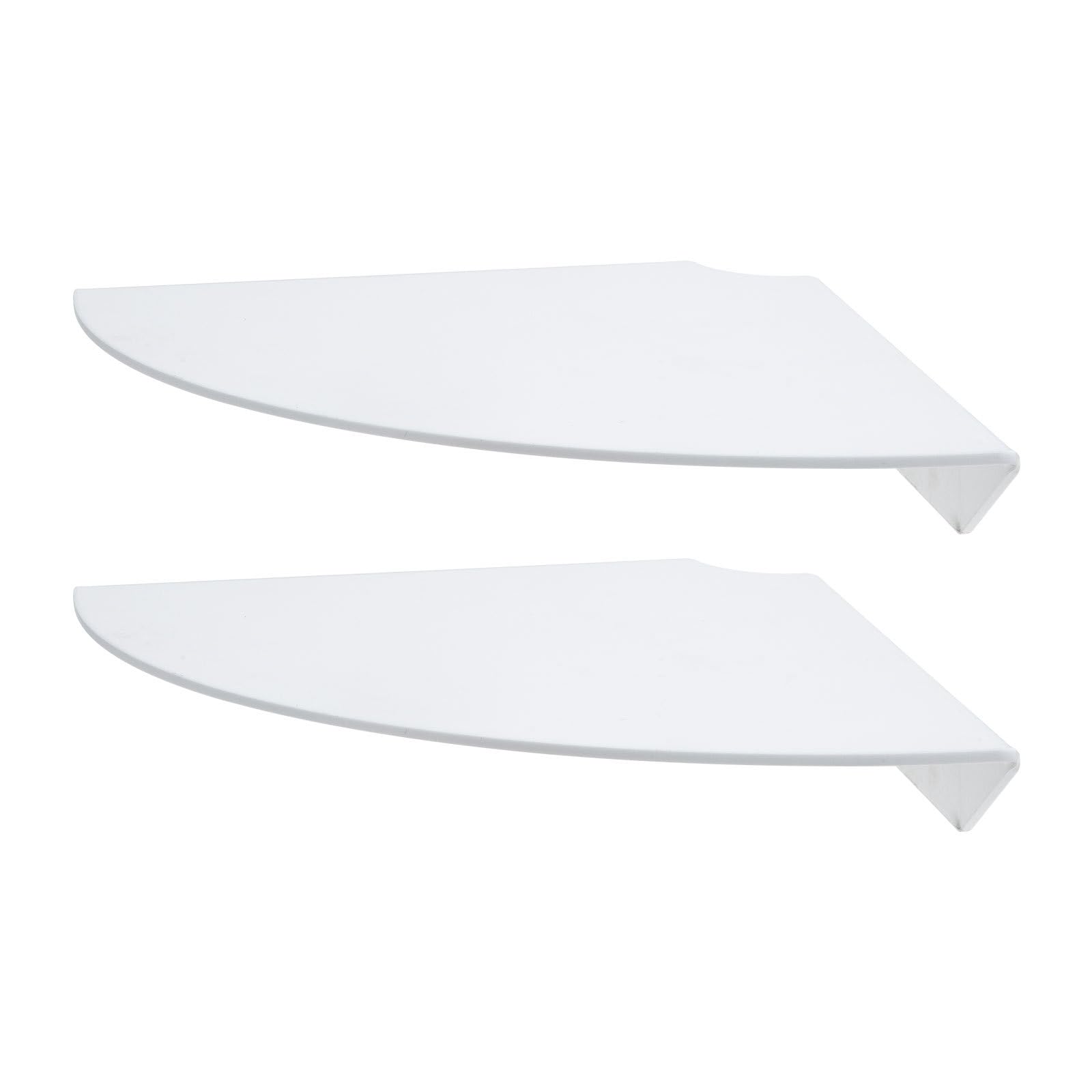 Étagères d'angle flottantes acrylique rangement mural design transparent pour douche