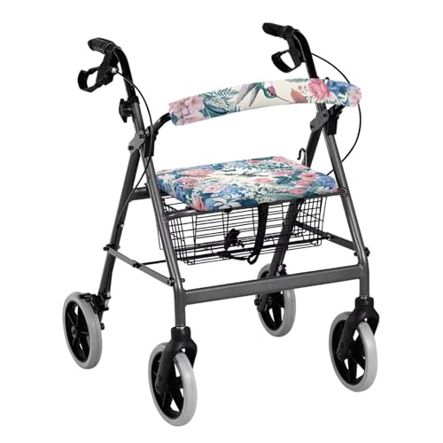 Image of Hummingbird Universal Rollator Accessories, Soft Seat and Backrest Covers for Walkers, Adjustable Walker Seat Covers for Seniors
