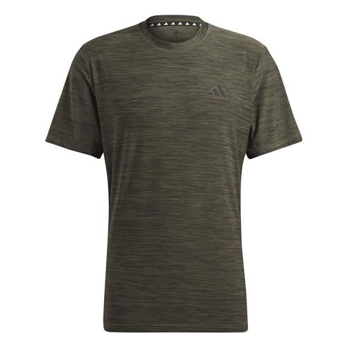adidas Train Essentials Stretch T-Shirt Camiseta, Negro/Blanco, S para Hombre