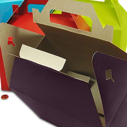 Paper Mart Red Large Gable Boxes 9 X 6 X 6 | Quantity: 10 #TOP4