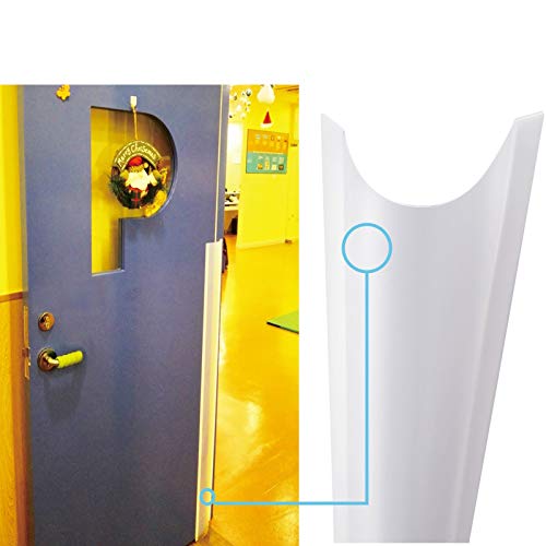 AILUOQI 2 Pack Door Jam Shield Finger Pinch Guard for Baby Proofing, Kids, Hinge Cover Pinch Guard for 90 & 180 Degree Doors Frame & Baby Gate. 47.2