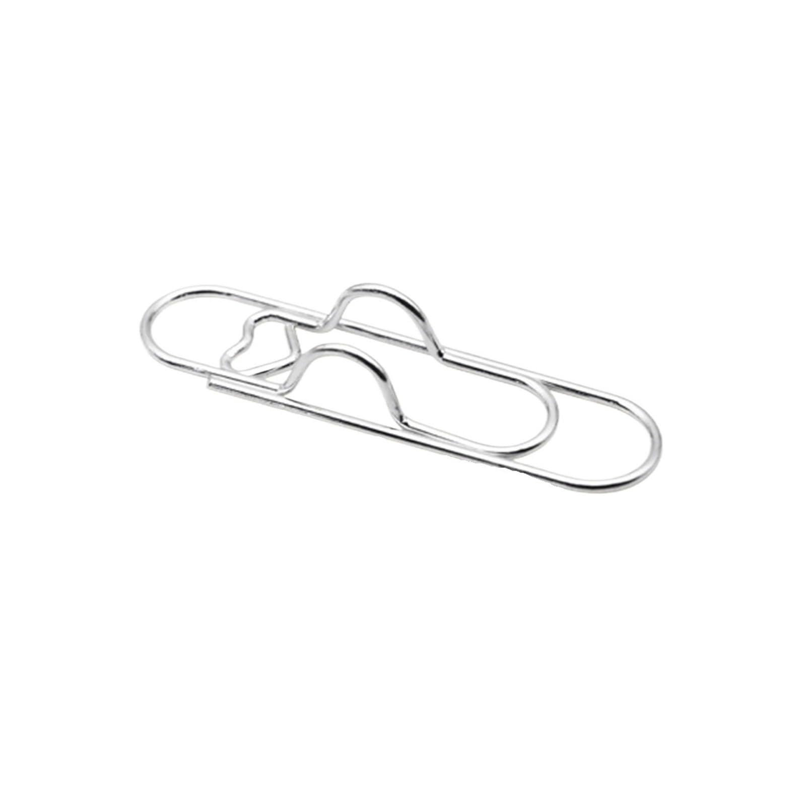 WonJoxel Pen Clip 30pcs Multi-functional Metal Love Paper Clips with Pen Holder Binder Clips Bookmark School Office Learning Supplies Stationery for Notebook Journal and Planner Vintage Brass Eff(SR)