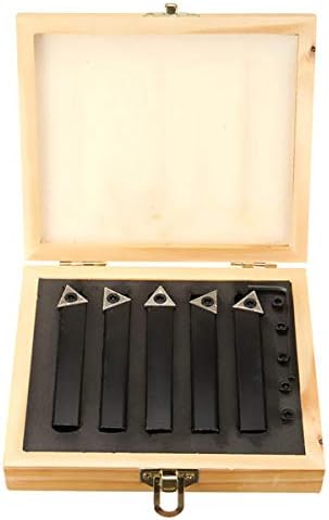 Lathe tools 5pcs 1/2 Inch Shank Indexable Lathe Set Turning Tool Holder For TCMT16T3 Carbide Insert